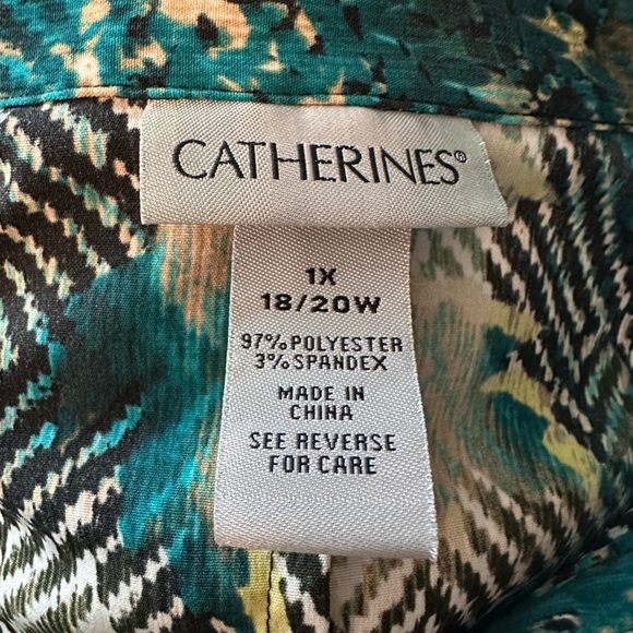 Catherine’s Button Down Blouse 18/20 1X #1653 - Picture 6 of 7